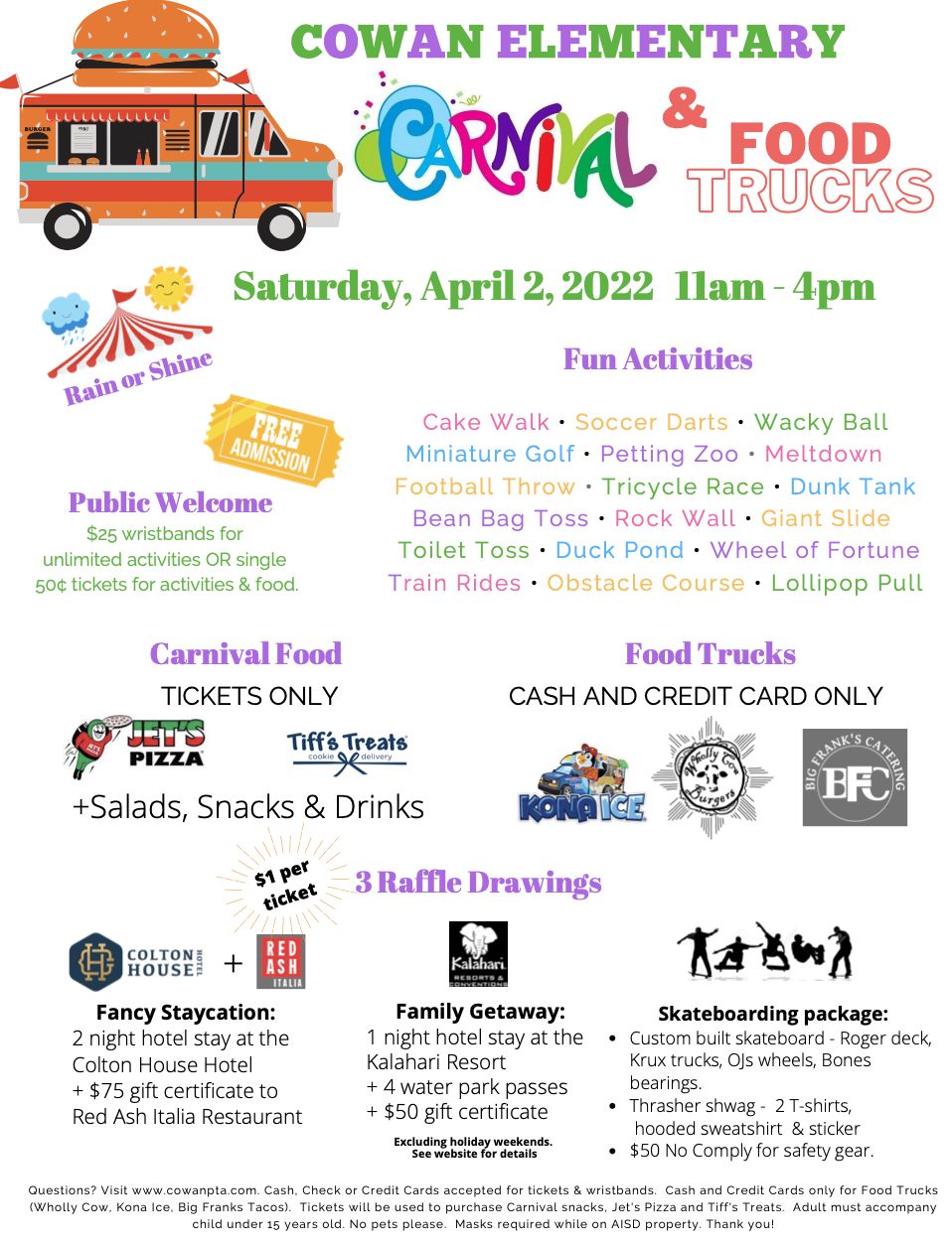 Cowan Elementary Carnival in Austin at Cowan Elementary