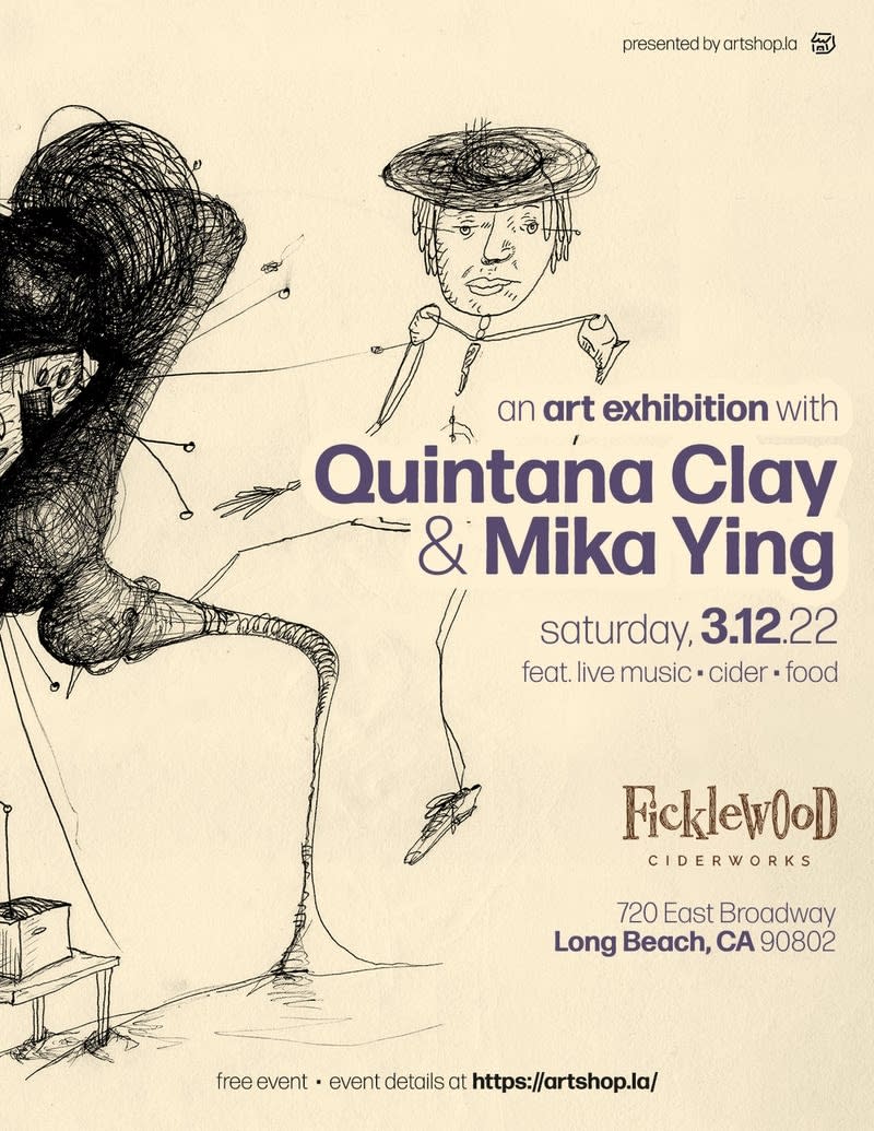 An Art Exhibition with Quintana Clay and Mika Ying in Long Beach at