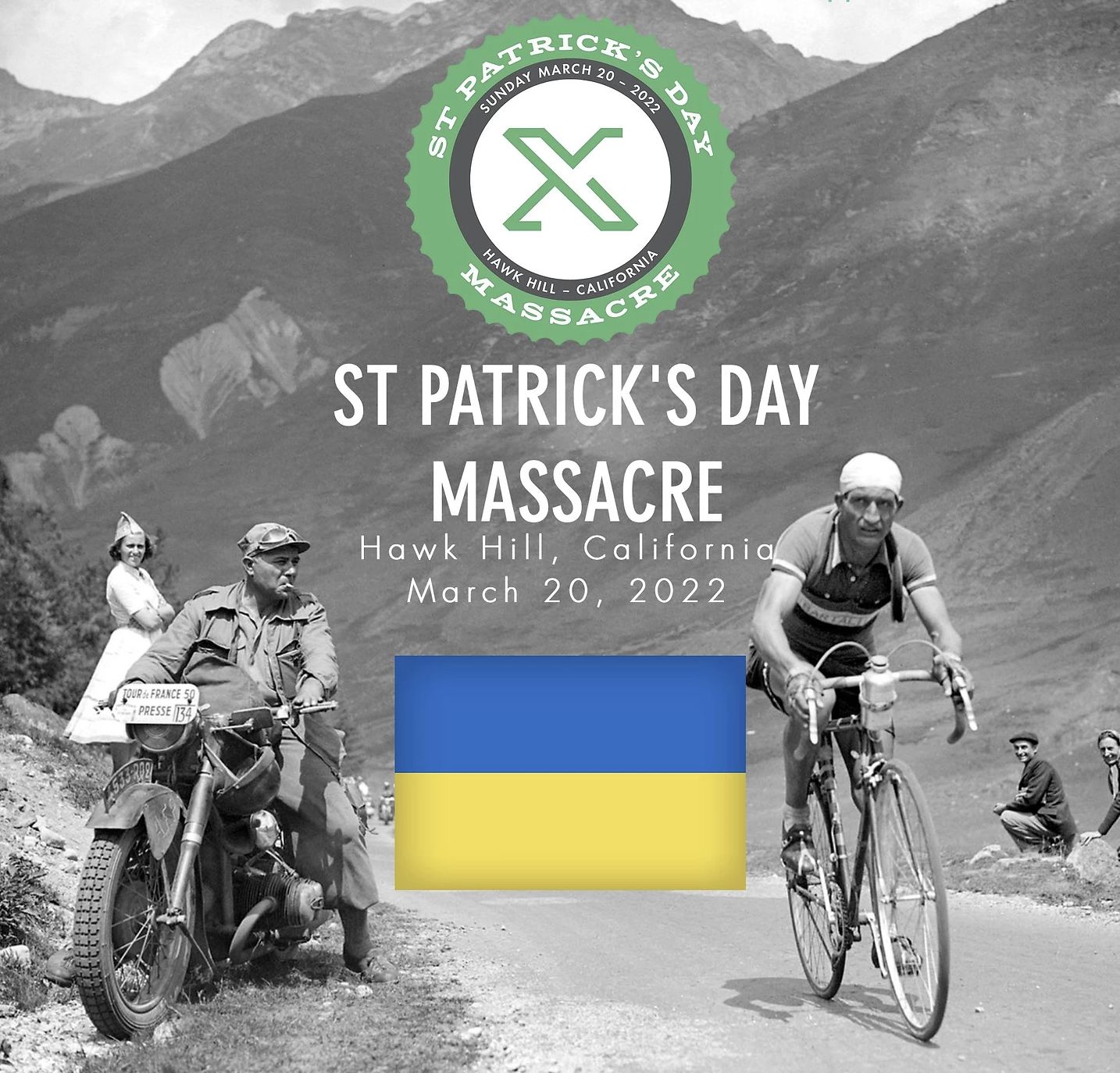 ST PATRICK S DAY MASSACRE Charity Bike Ride in Marin at Hawk Hill