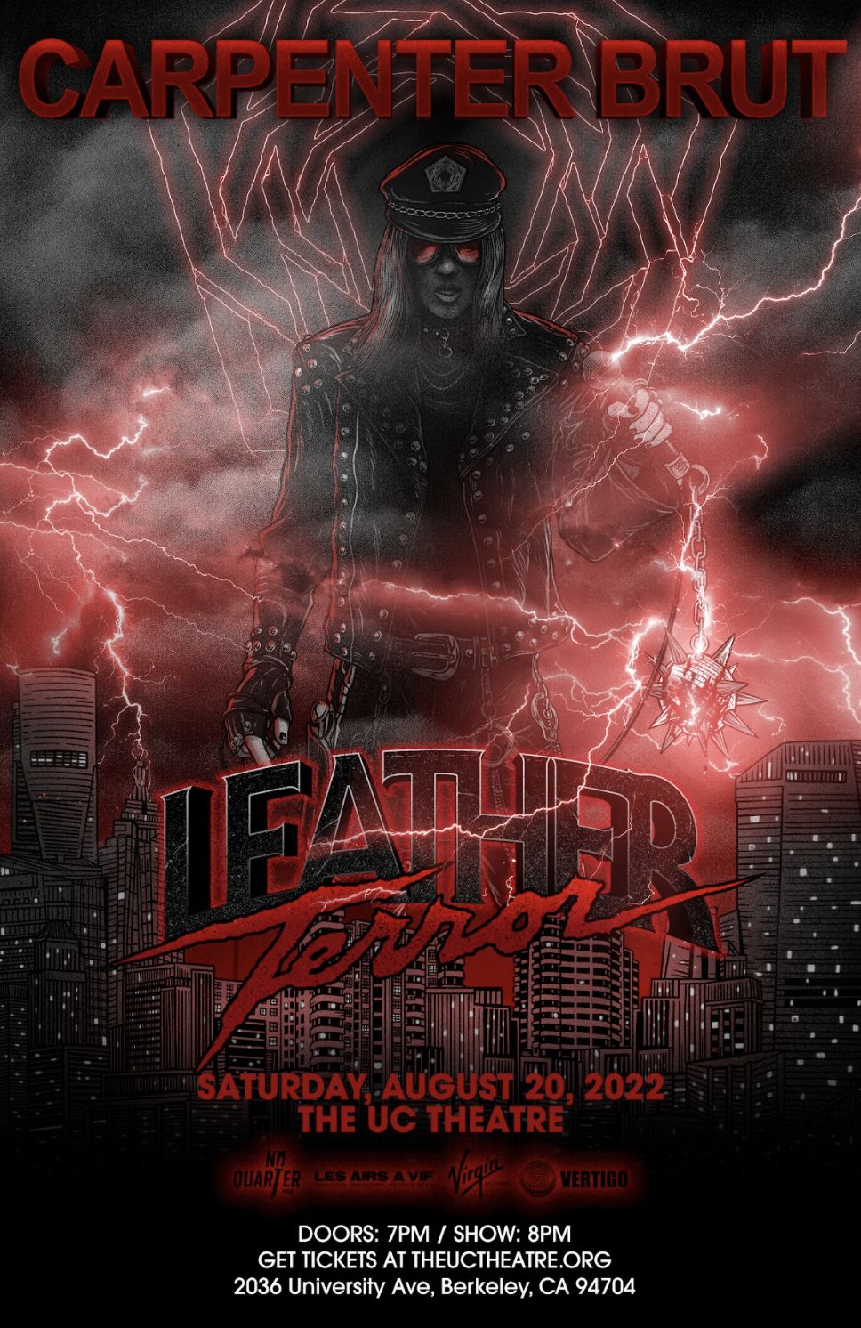 Carpenter Brut in Berkeley at The UC Theatre