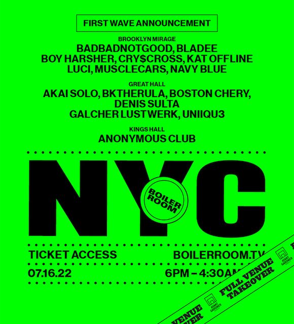 Boiler Room New York City in Brooklyn at Avant Gardner