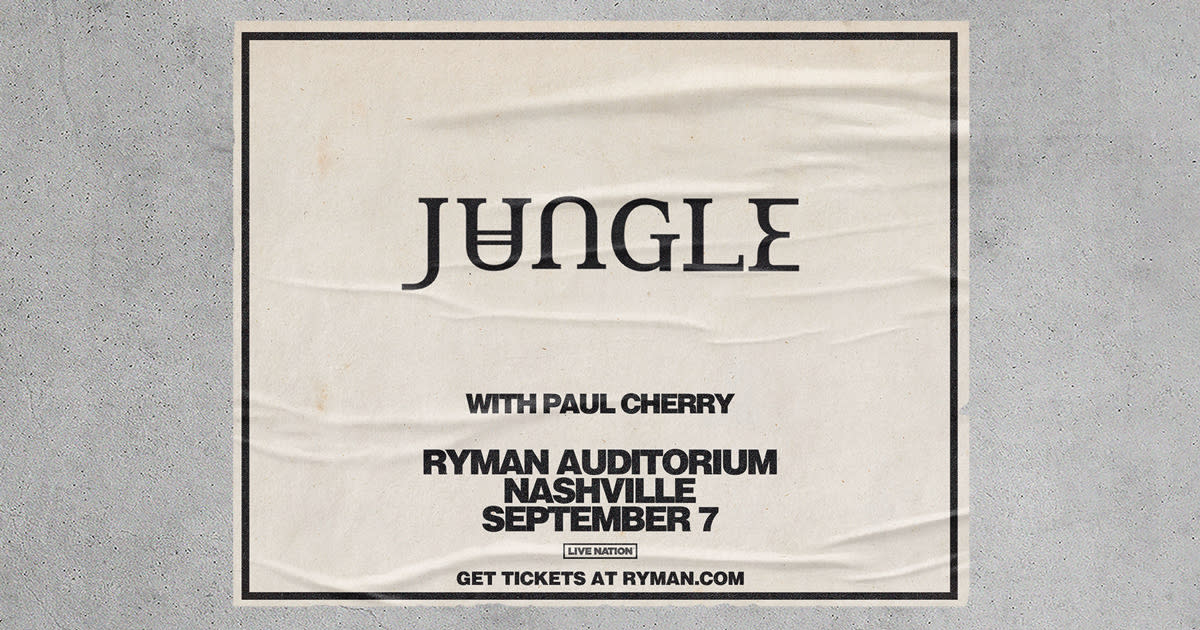 Jungle w/ Paul Cherry in Nashville at Ryman Auditorium