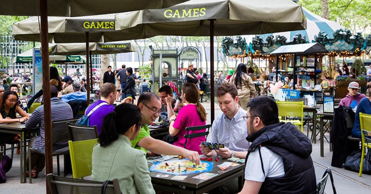 Board Game Social in New York at Bryant Park