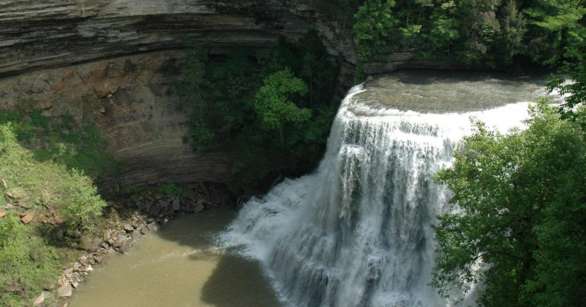 Kayak Paddle to the Base of Burgess Falls July 10th in Sparta at