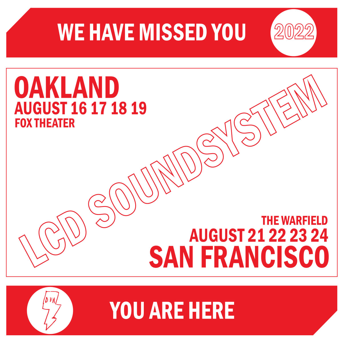 LCD Soundsystem in San Francisco at The Warfield