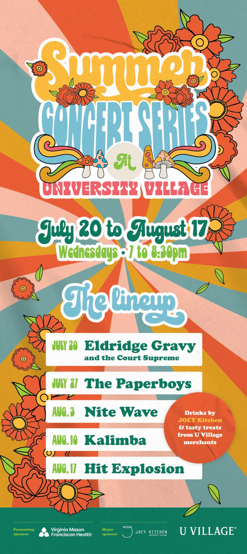 Summer Concert Series at University Village in Seattle at