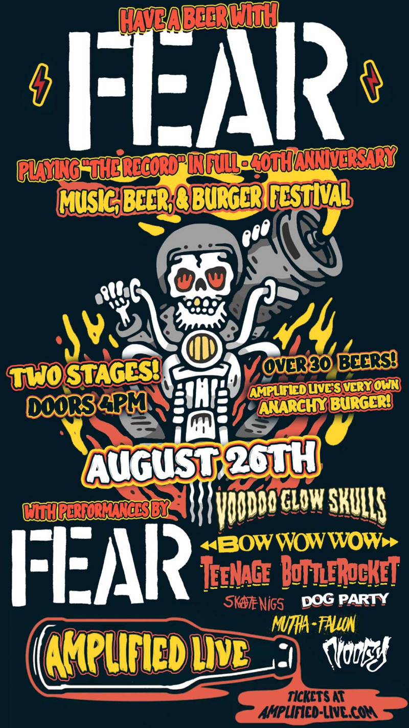Fear Music, Beer & Burger Festival in Dallas at Amplified Live