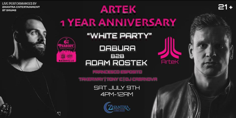 White Party | 1 Year Artek Anniversary| Ft Dabura & Adam Rostek in