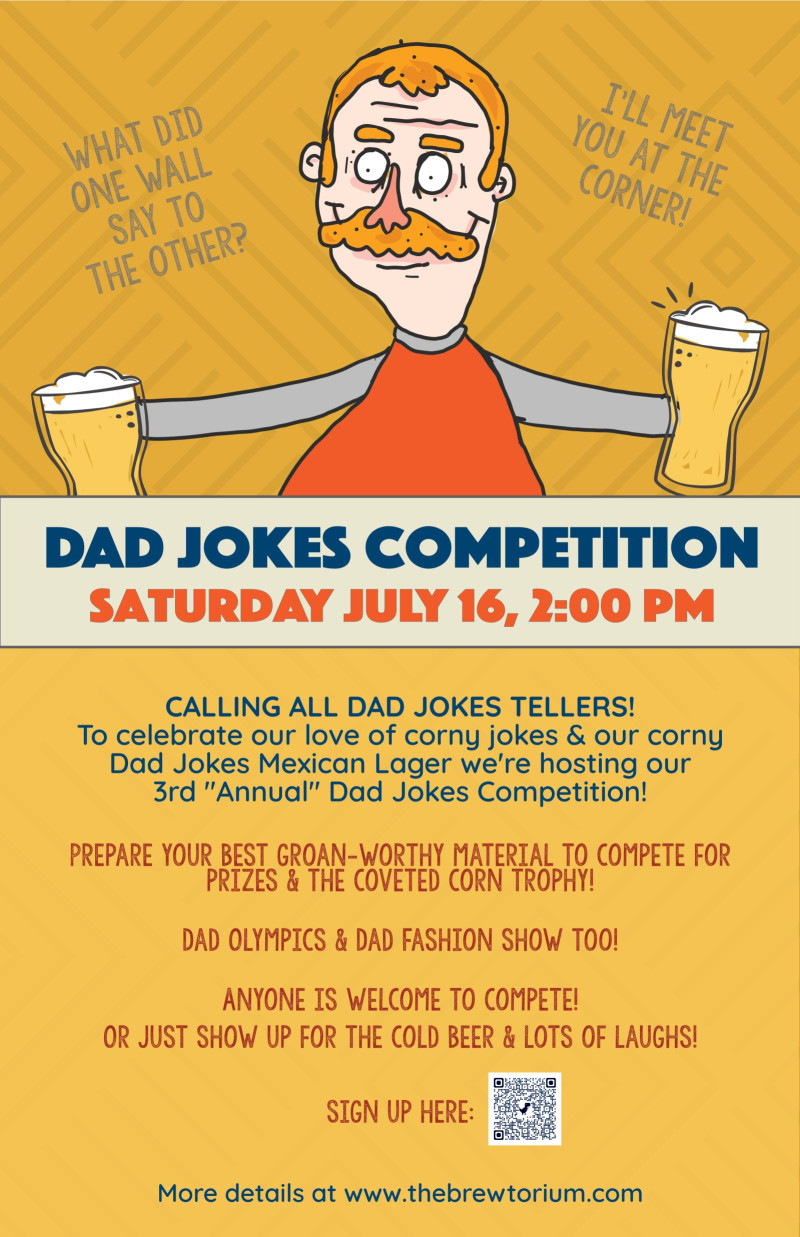 Dad Jokes Competition in Austin at The Brewtorium Brewery