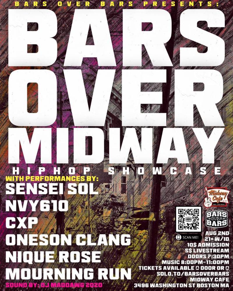 Bars Over Midway Vol. 14 in Jamaica Plain at The Midway Café