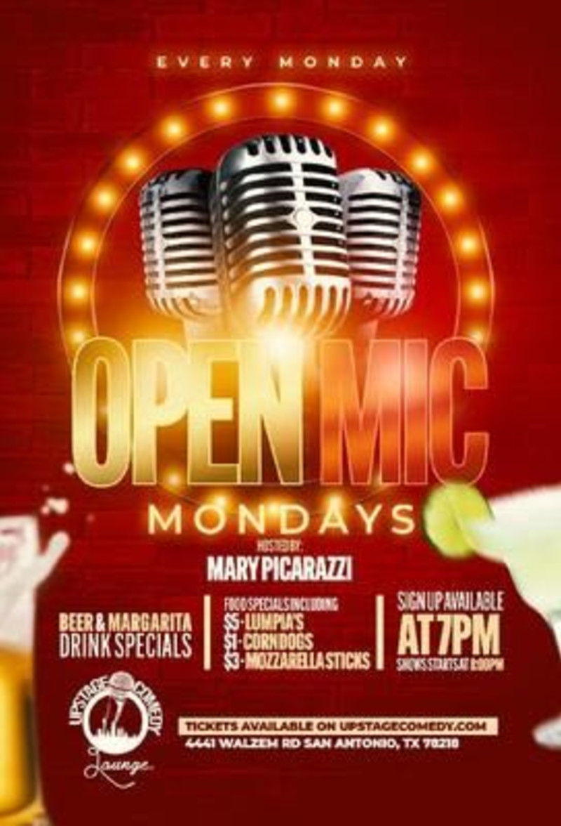 Open Mic Standup in San Antonio at Upstage Comedy Lounge