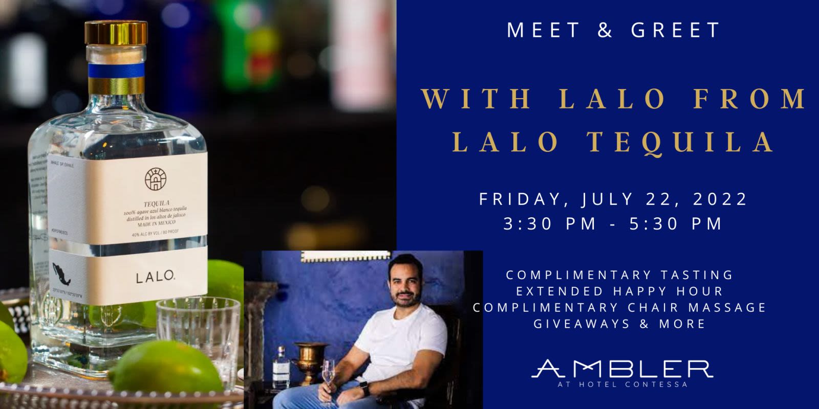 Meet & Greet With Lalo from LALO Tequila National Tequila Day Kick