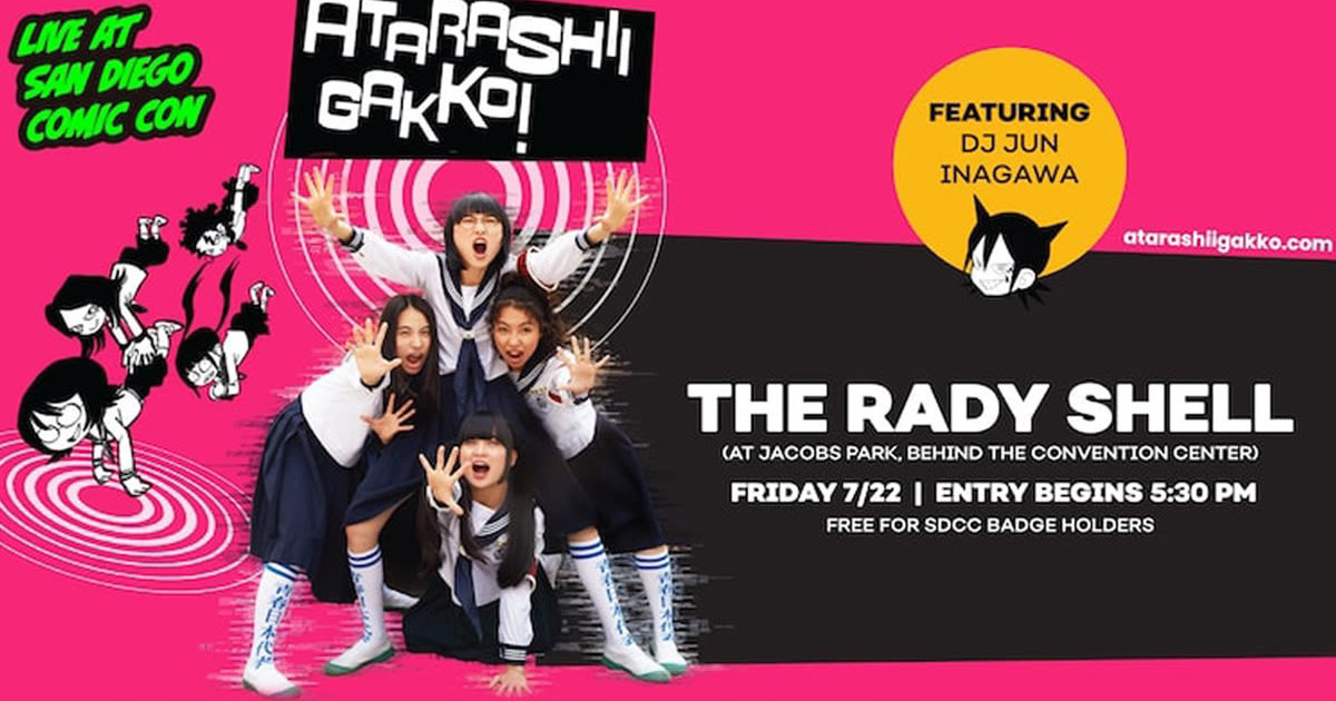 Atarashii Gakko! in San Diego, at The Rady Shell at Jacobs Park