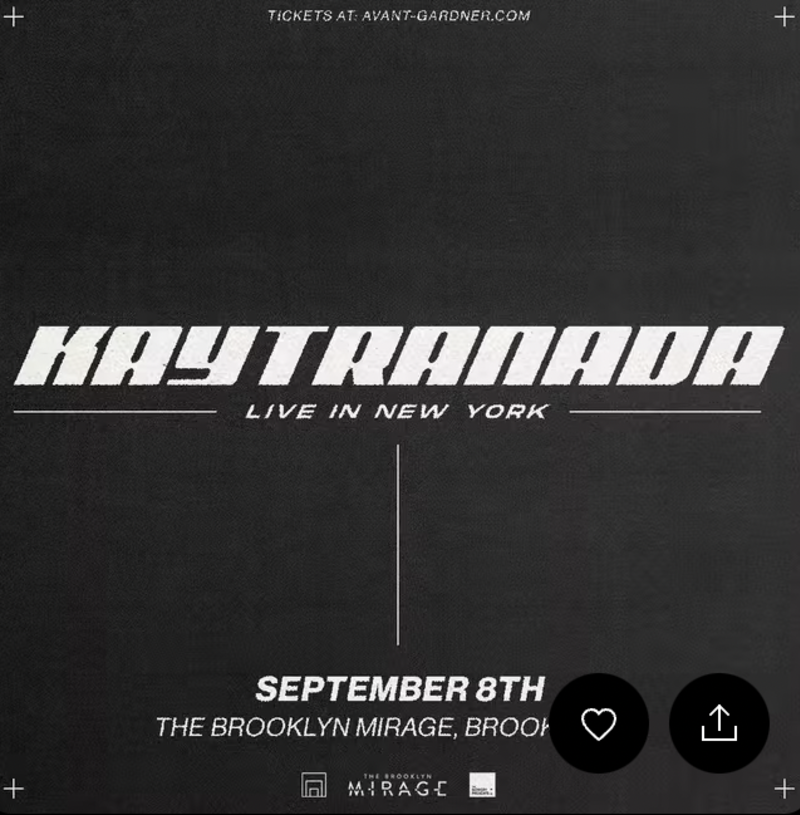 Kaytranada in NYC at The Brooklyn Mirage at Avant Gardner