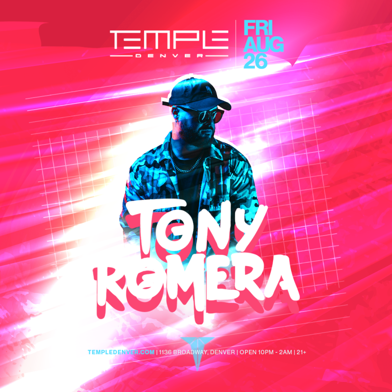 Tony Romera in Denver at Temple Nightclub