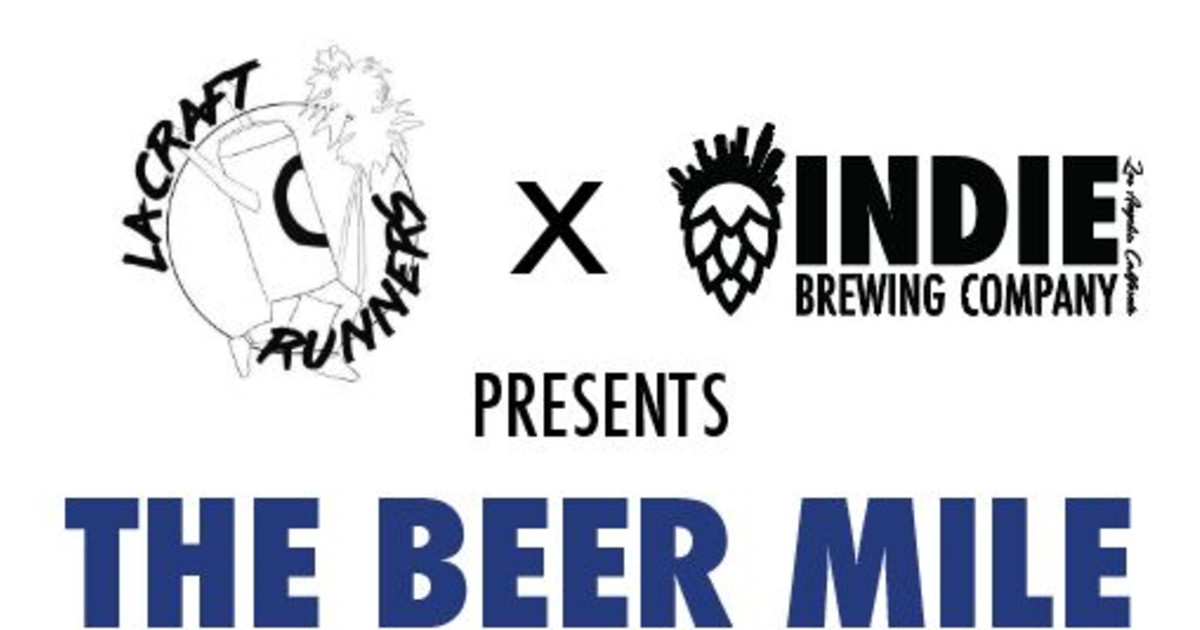 The Beer Mile in Los Angeles at Indie Brewing Company