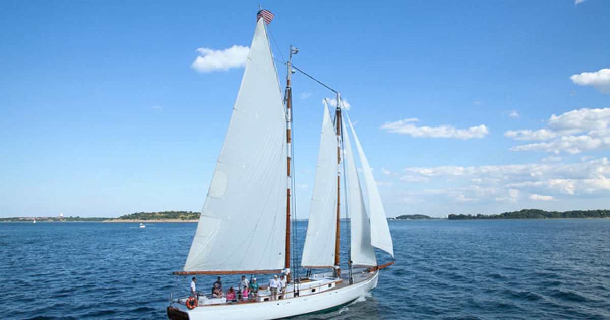 Day Sail Along Boston Harbor in Boston at Schooner Adirondack III
