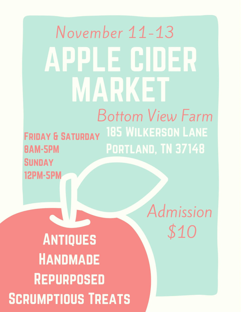 Apple Cider Market in Portland at Bottom View Farm