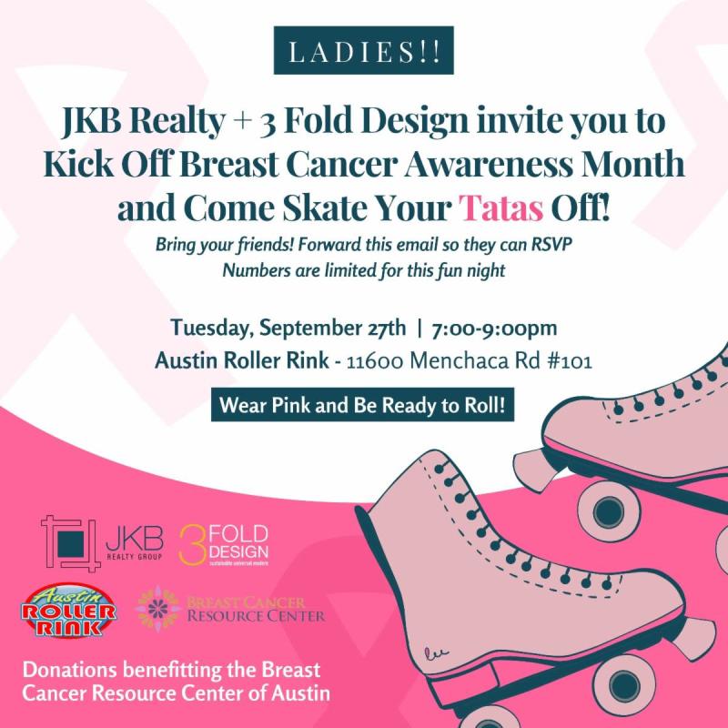 Ladies Skate For The Cause Night in Austin at Austin Roller Rink