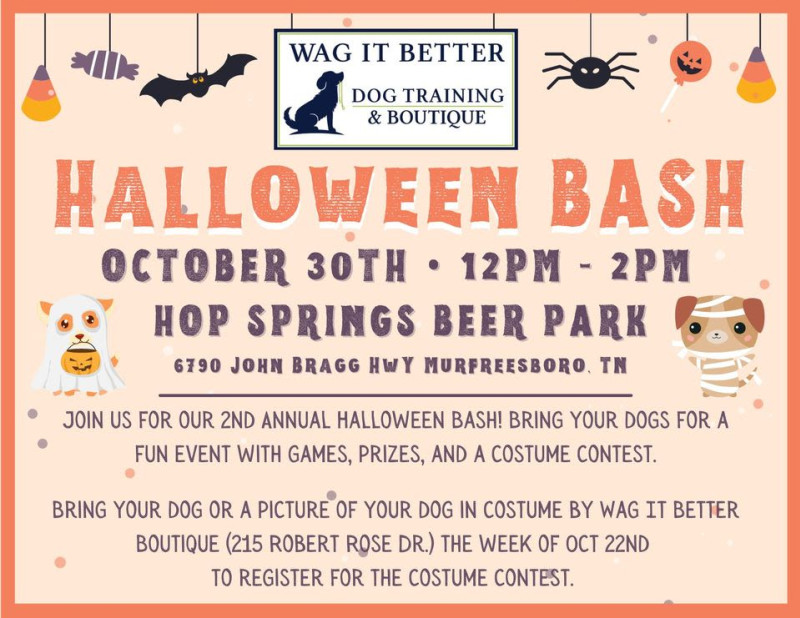 Wag It Better Halloween Bash In Murfreesboro At Hop Springs Beer