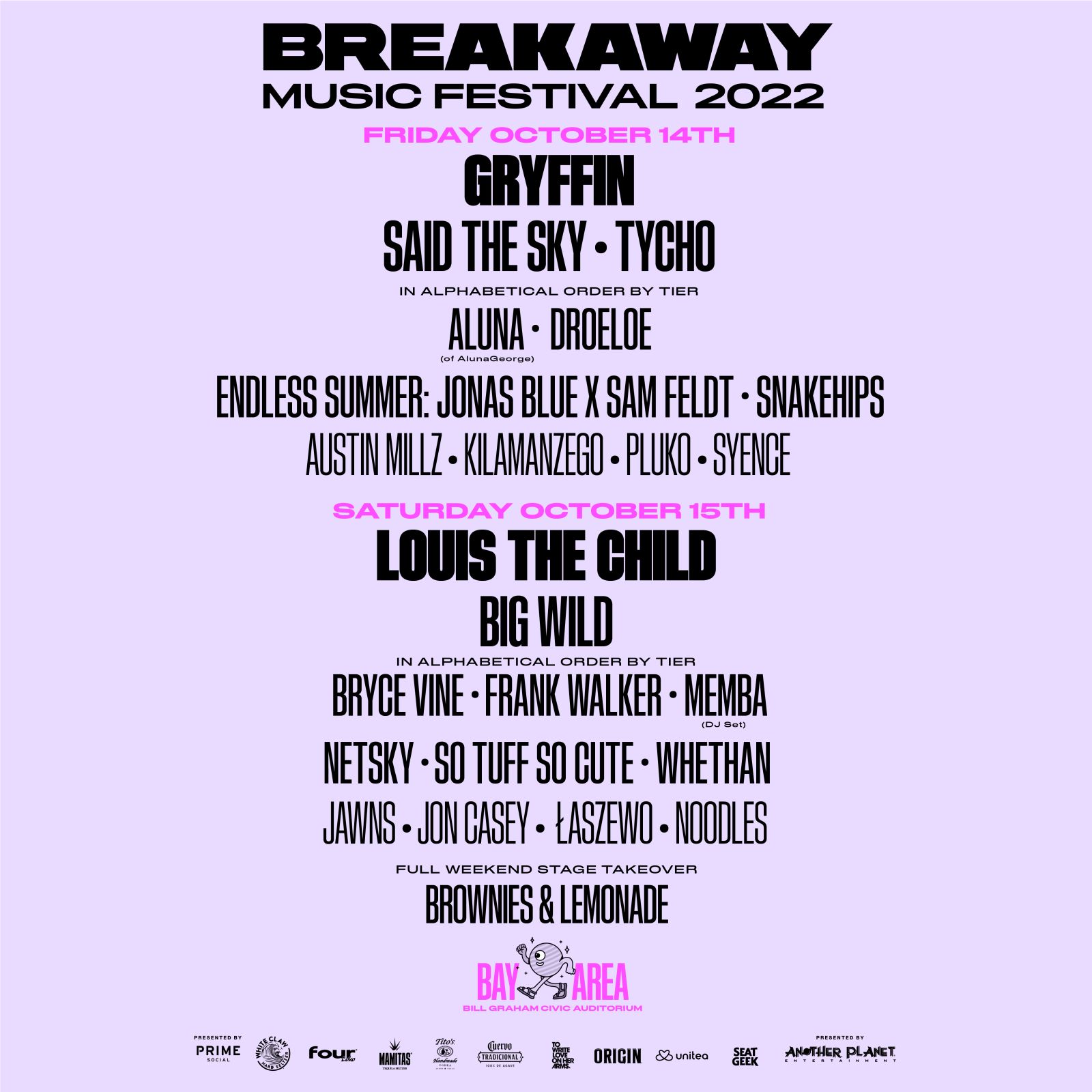 Breakaway Music Festival in San Francisco at Bill Graham Civic