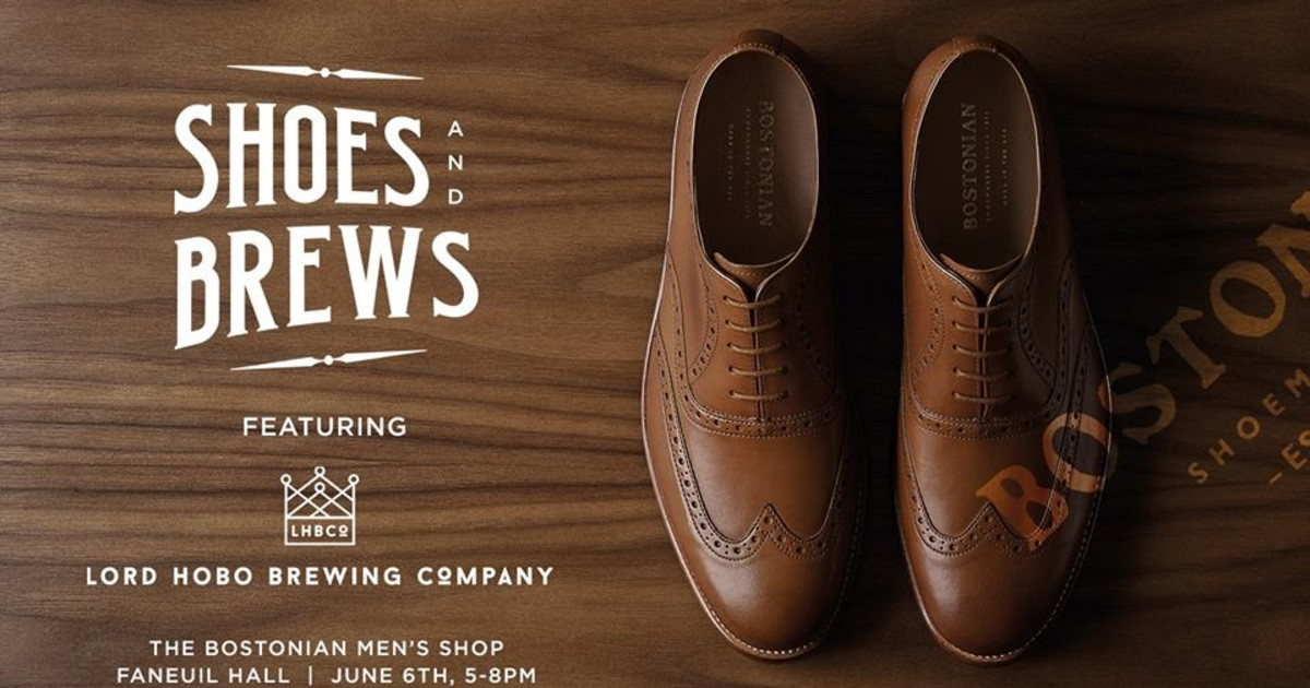 Shoes & Brews at The Bostonian Men's Shop at Faneuil Hall in Boston