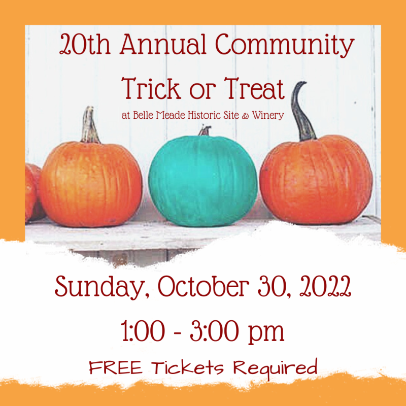 Community Trick or Treat in Nashville at Belle Meade Historic