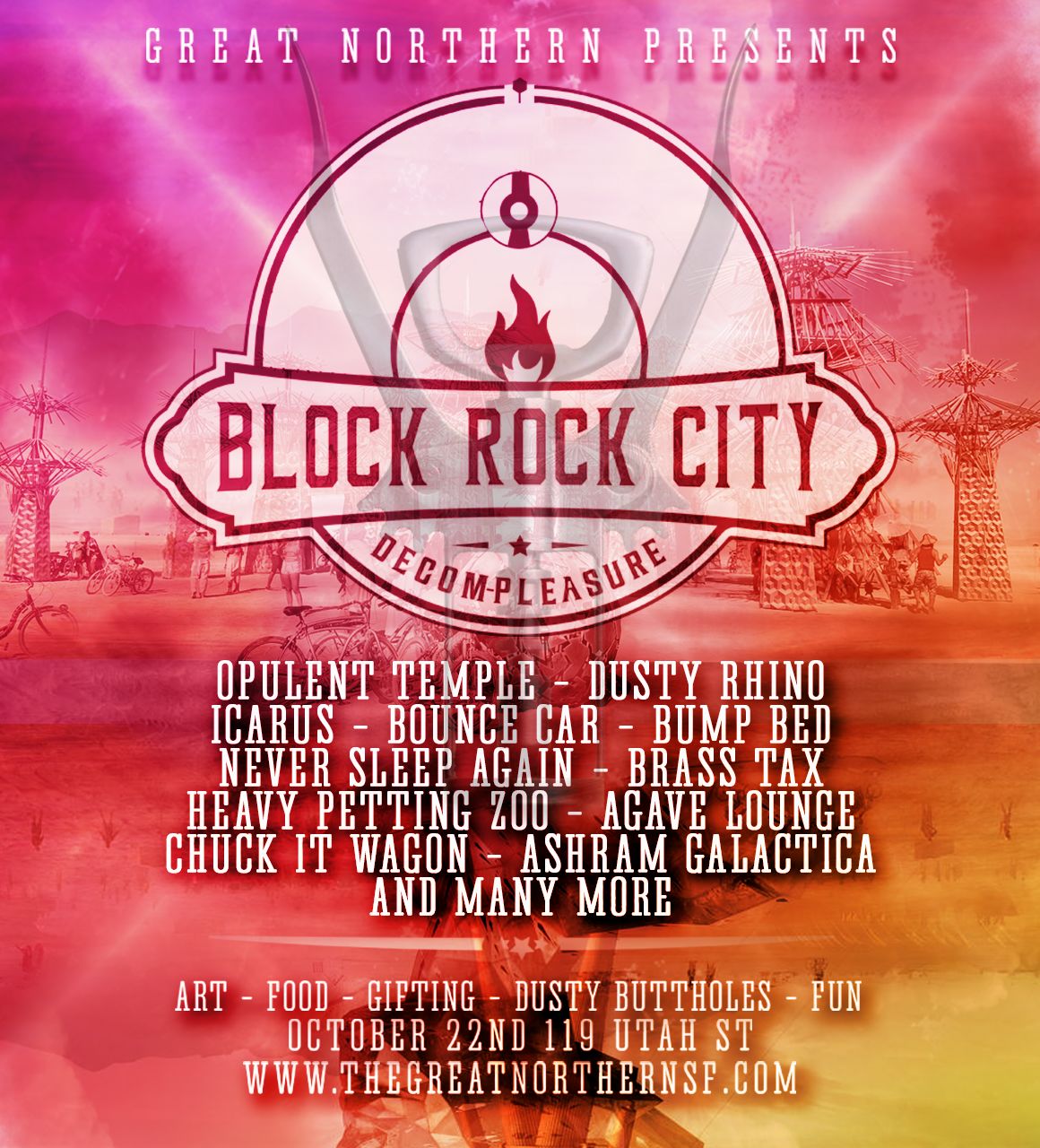 Block Rock City in San Francisco at The Great Northern