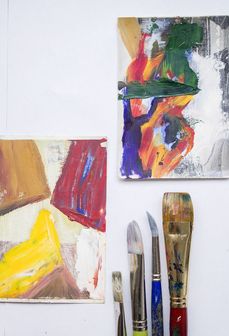 Makers Workshop Abstract Painting In Los Angeles At Makers Mess