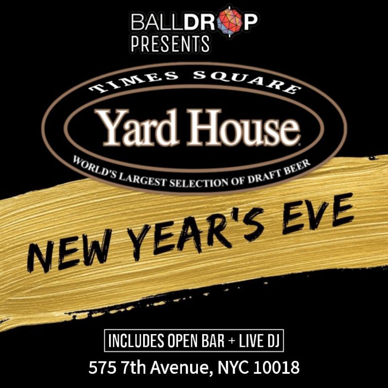 Yard House NYC New Years Eve in New York at Yard House NYC