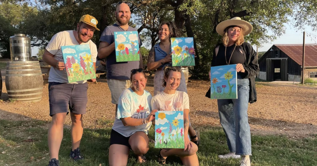 Sip & Paint in Austin at Jester King Brewery