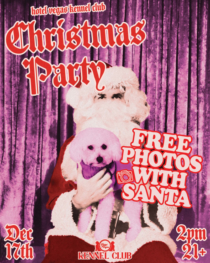 Hotel Vegas Kennel Club Christmas Party FREE Photos with Santa