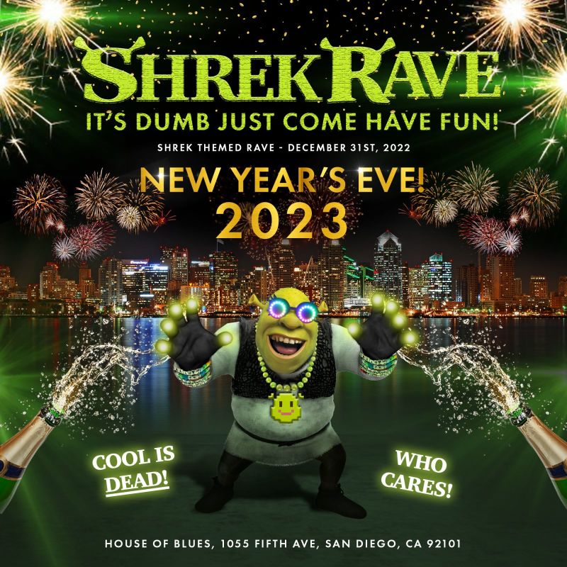 Shrek Rave in San Diego at House of Blues
