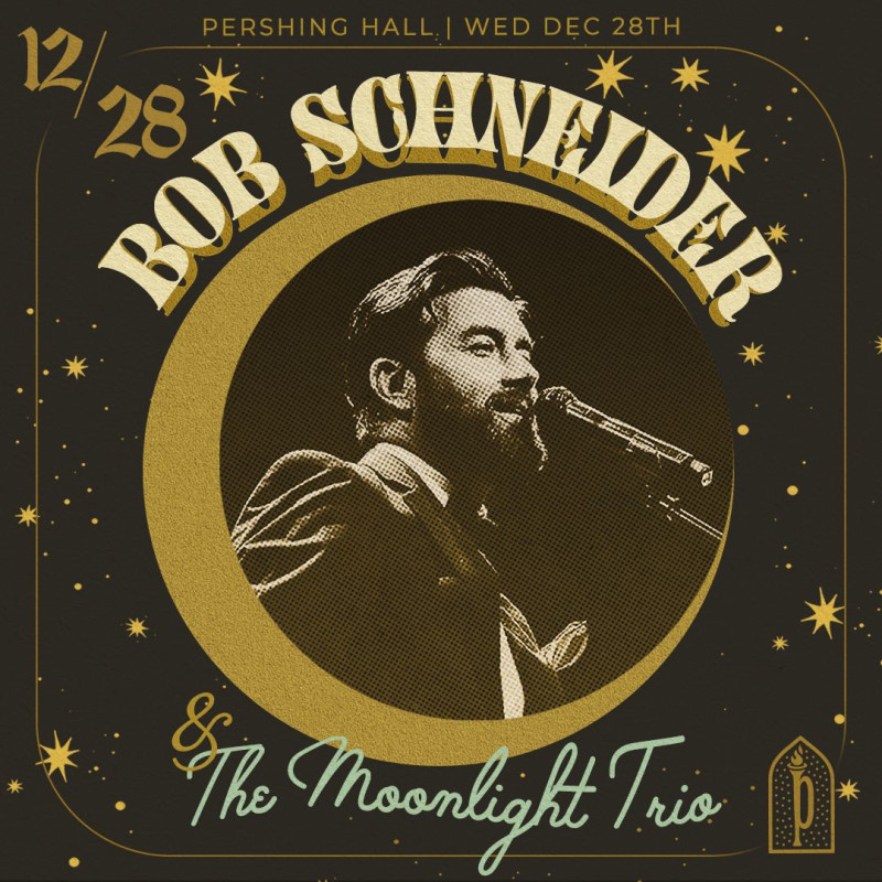 Bob Schneider and The Moonlight Trio in Austin at Pershing Hall