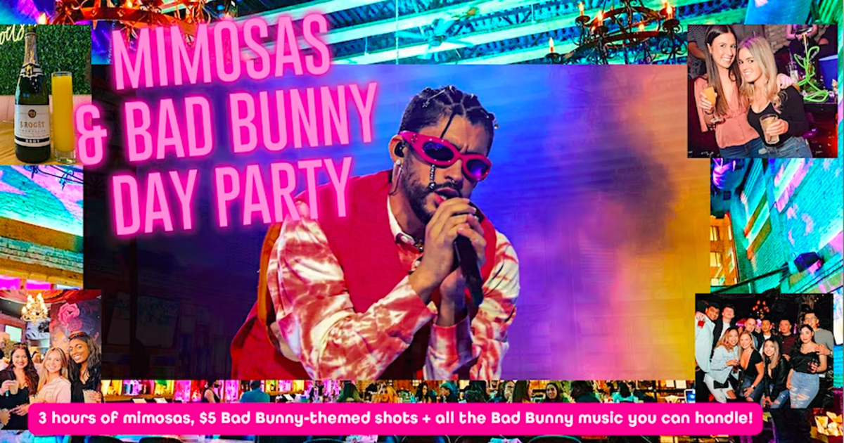 Mimosas & Bad Bunny Day Party Includes 3 Hours of Mimosas! in