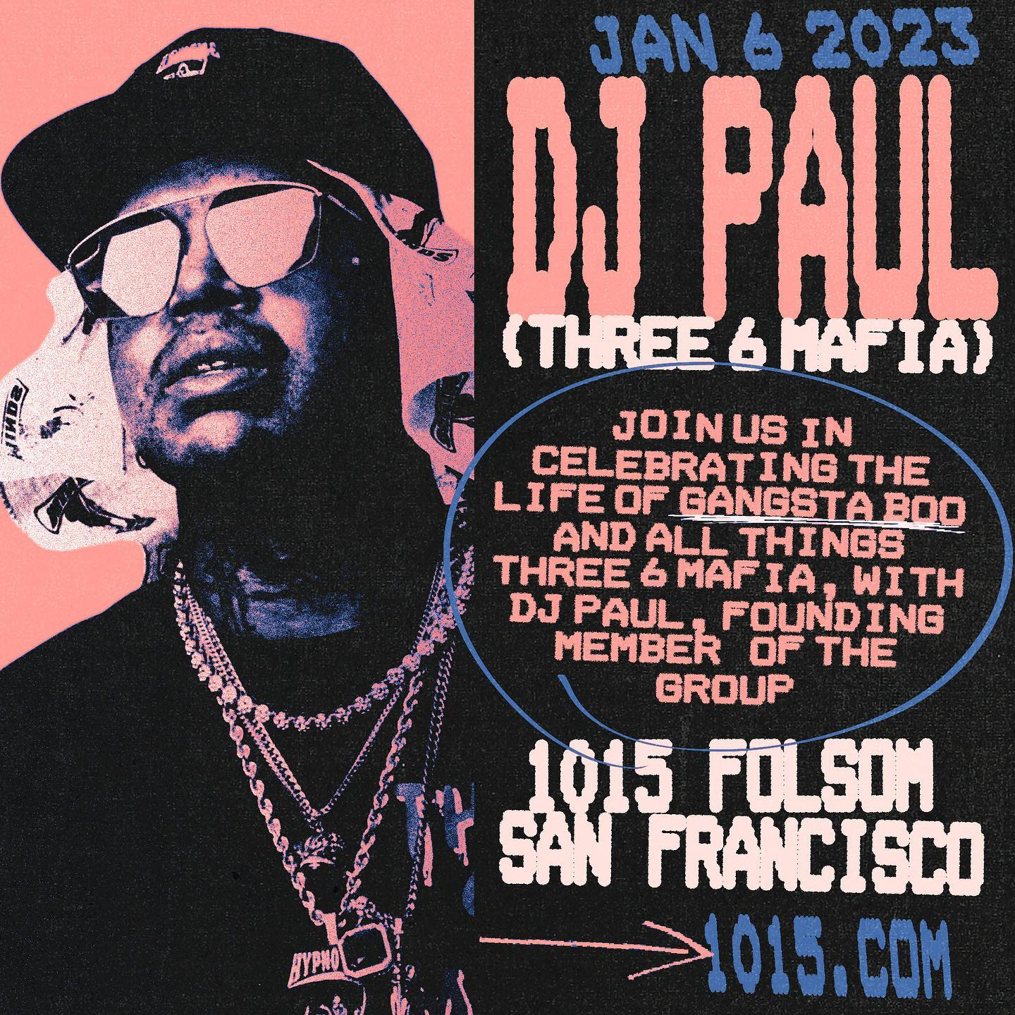 DJ PAUL (of three 6 mafia)12インチ g-rap DJ Paul (Of Three 6 Mafia) Gangsta Boo Tribute in San Francisco at