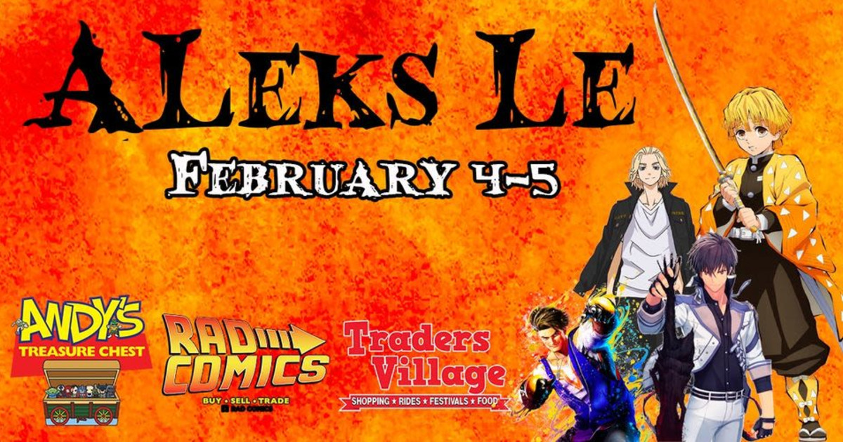 Zenitsu Aleks Le Coming to Andy's Treasure Chest in San Antonio