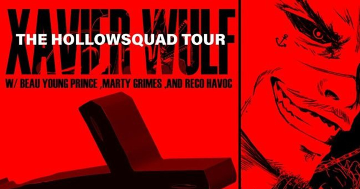 Xavier Wulf The Hollowsquad Tour in San Antonio at The Rock Box