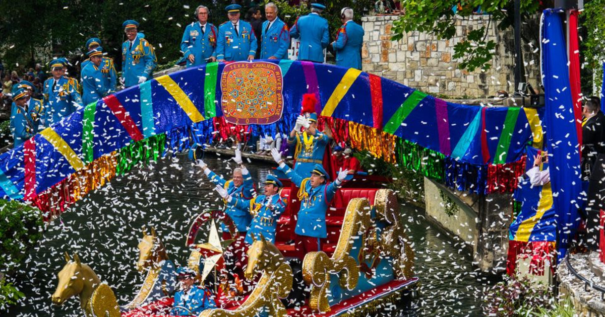 The Texas Cavaliers River Parade in San Antonio at The San Antonio