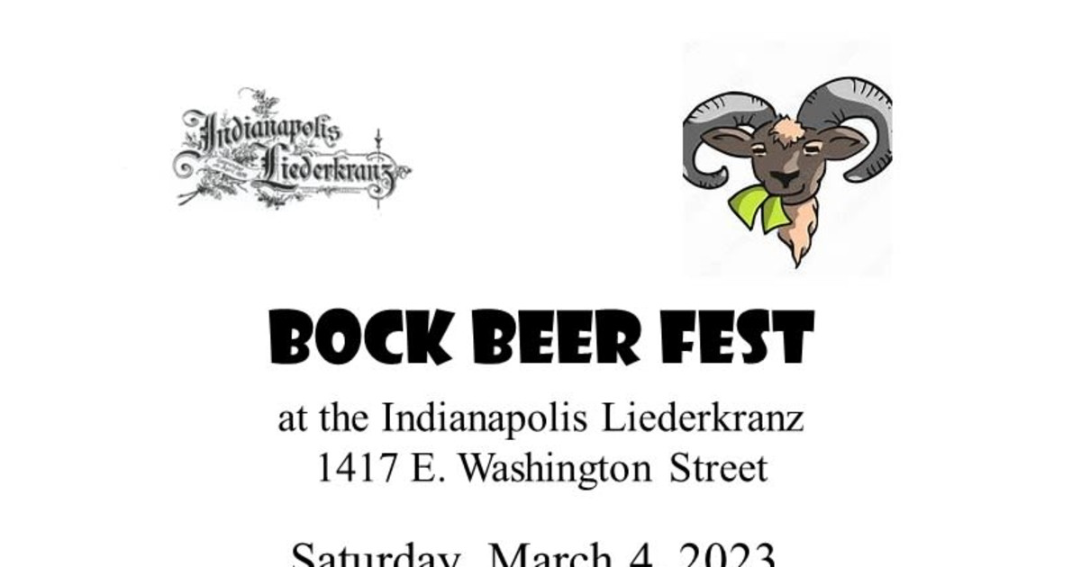 Bock Beer Fest 2023 in Indianapolis at Indianapolis Leiderkranz