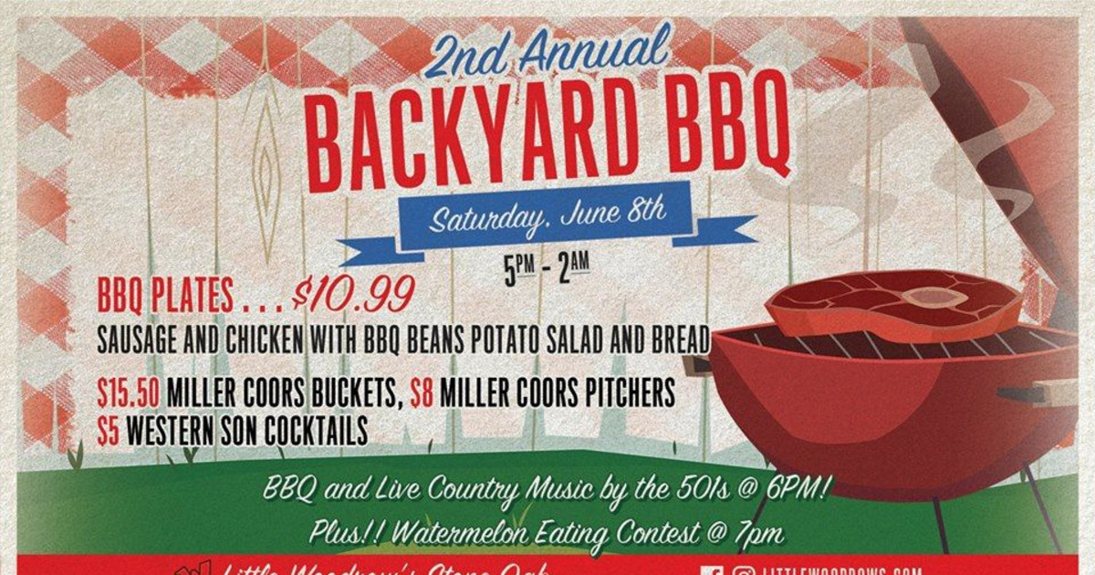 2nd Annual Backyard Bbq In San Antonio At Little Woodrow S Stone