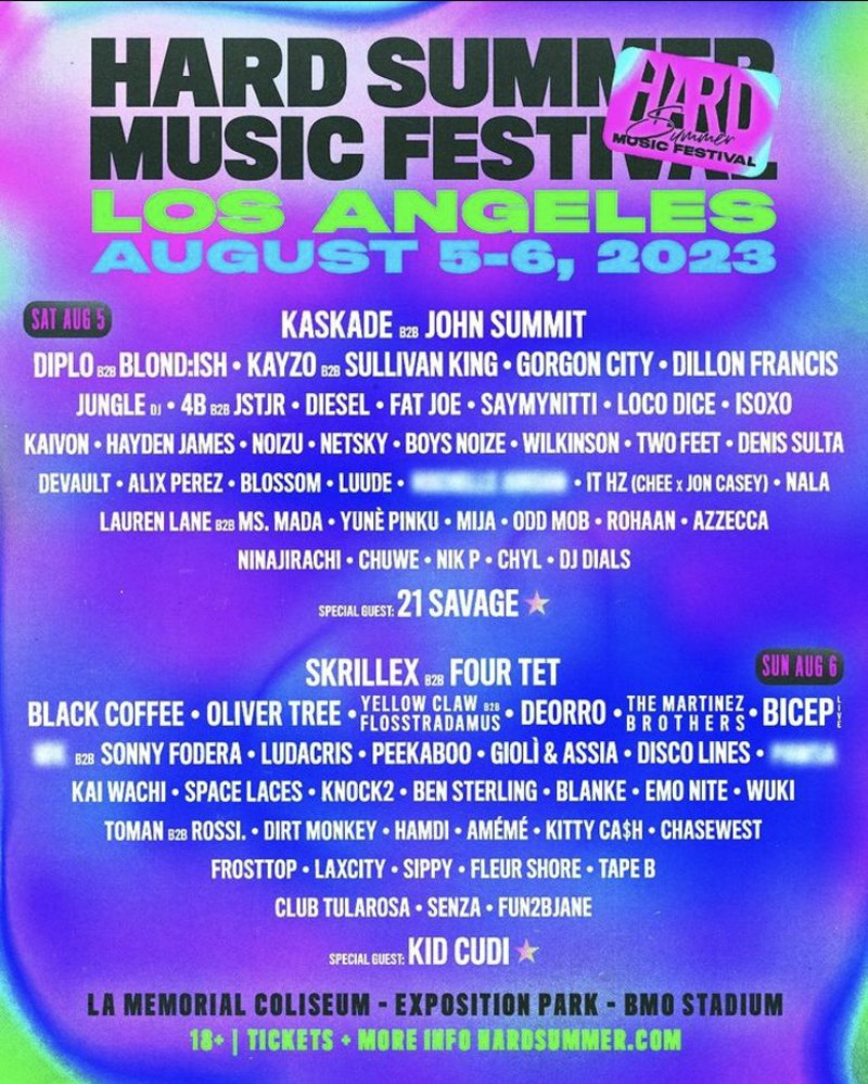 Hard Summer Music Festival in Los Angeles at Los Angeles Memorial