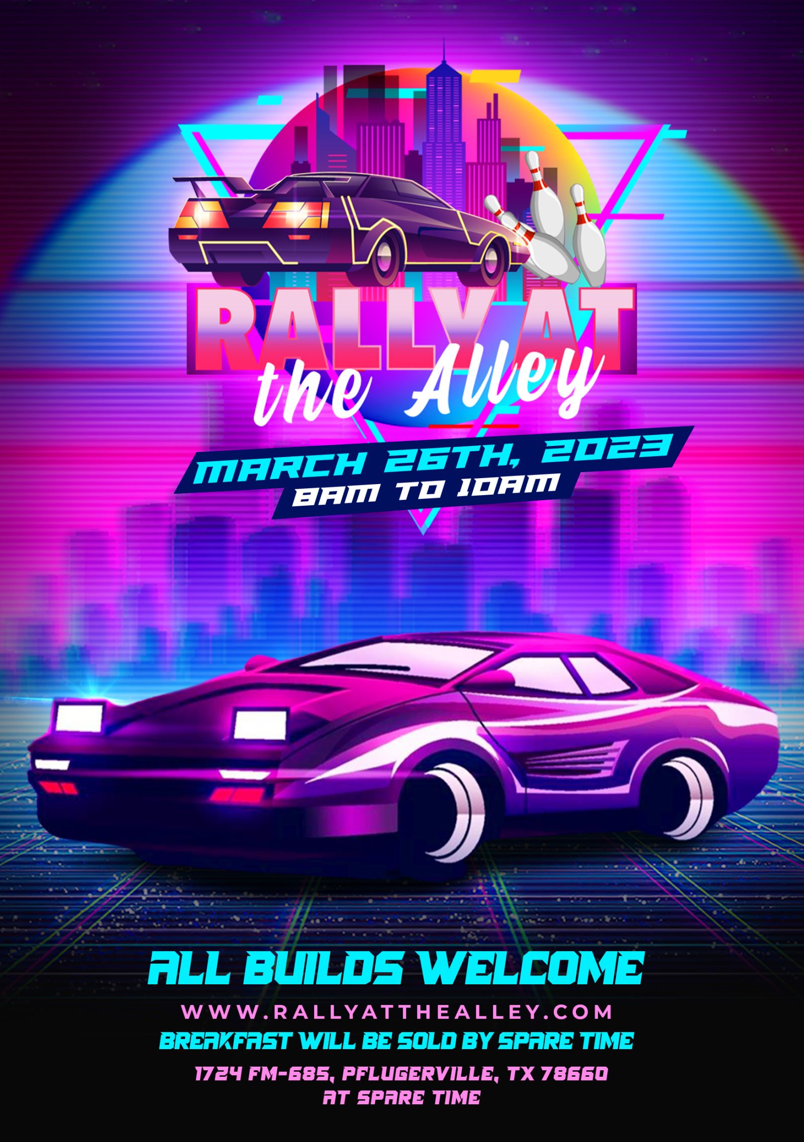 RALLY AT THE ALLEY in Pflugerville at Spare Time Texas