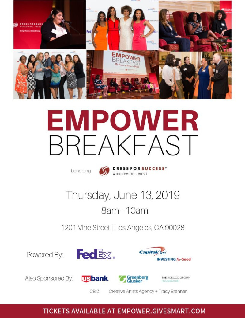 The Empower Breakfast Benefiting Dress For Success In Los