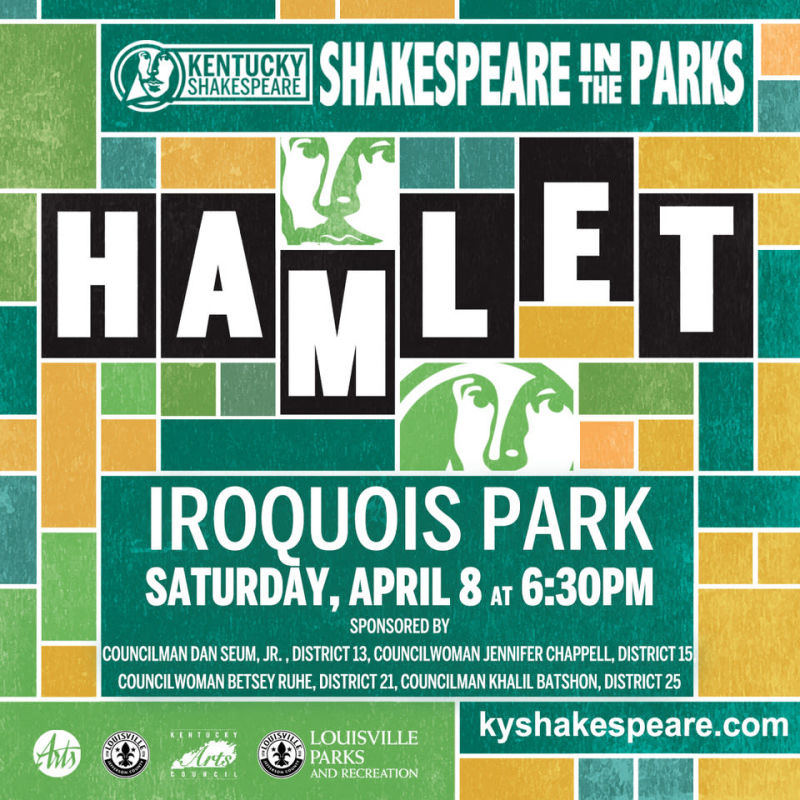 Shakespeare in the Parks HAMLET in Iroquois Park (lawn in front