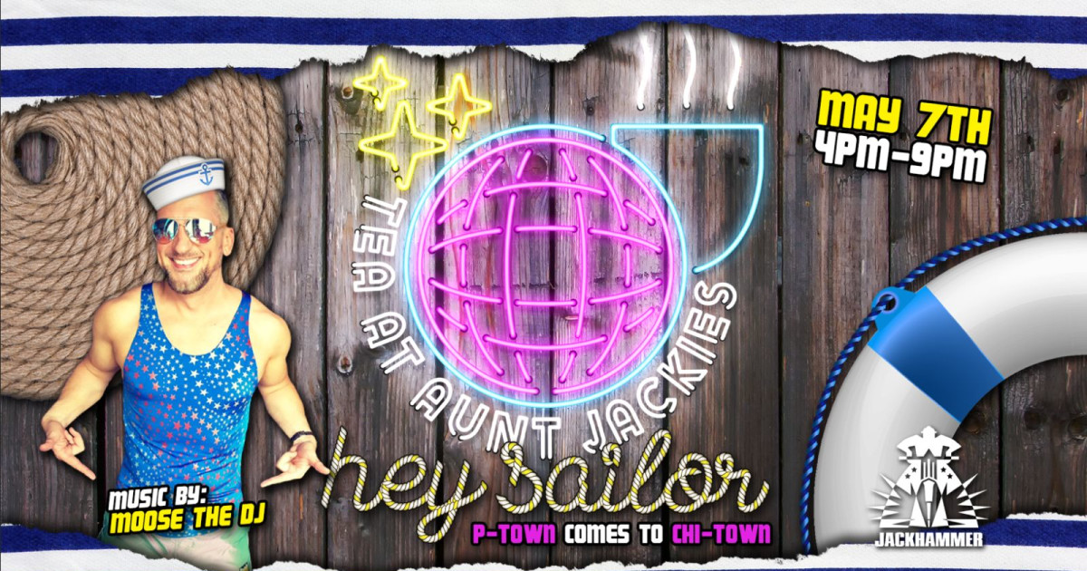 Tea at Aunt Jackies Hey Sailor! in Chicago at Jackhammer