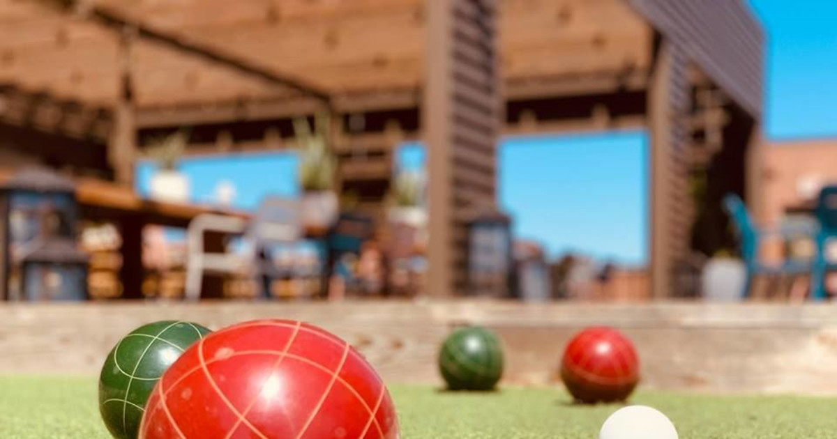 Rooftop Bocce Tournament in Kansas City at Crossroads Hotel