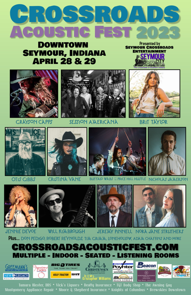 Crossroads Acoustic Fest 2023 in Seymour at Jackson County