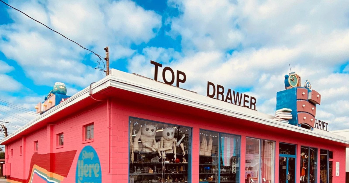 "POP"! Community Market in Austin at Top Drawer Thrift Store