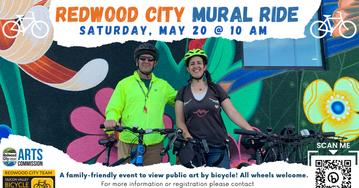 Redwood City Mural Ride! in The Bay Area at Downtown Library